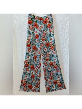 NAANAA Floral Print Wide Leg Pants